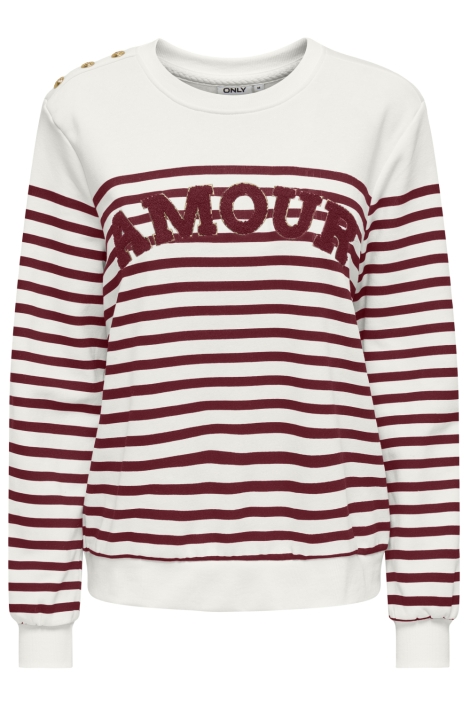 Only onlallie l/s stripe o-neck cs swt